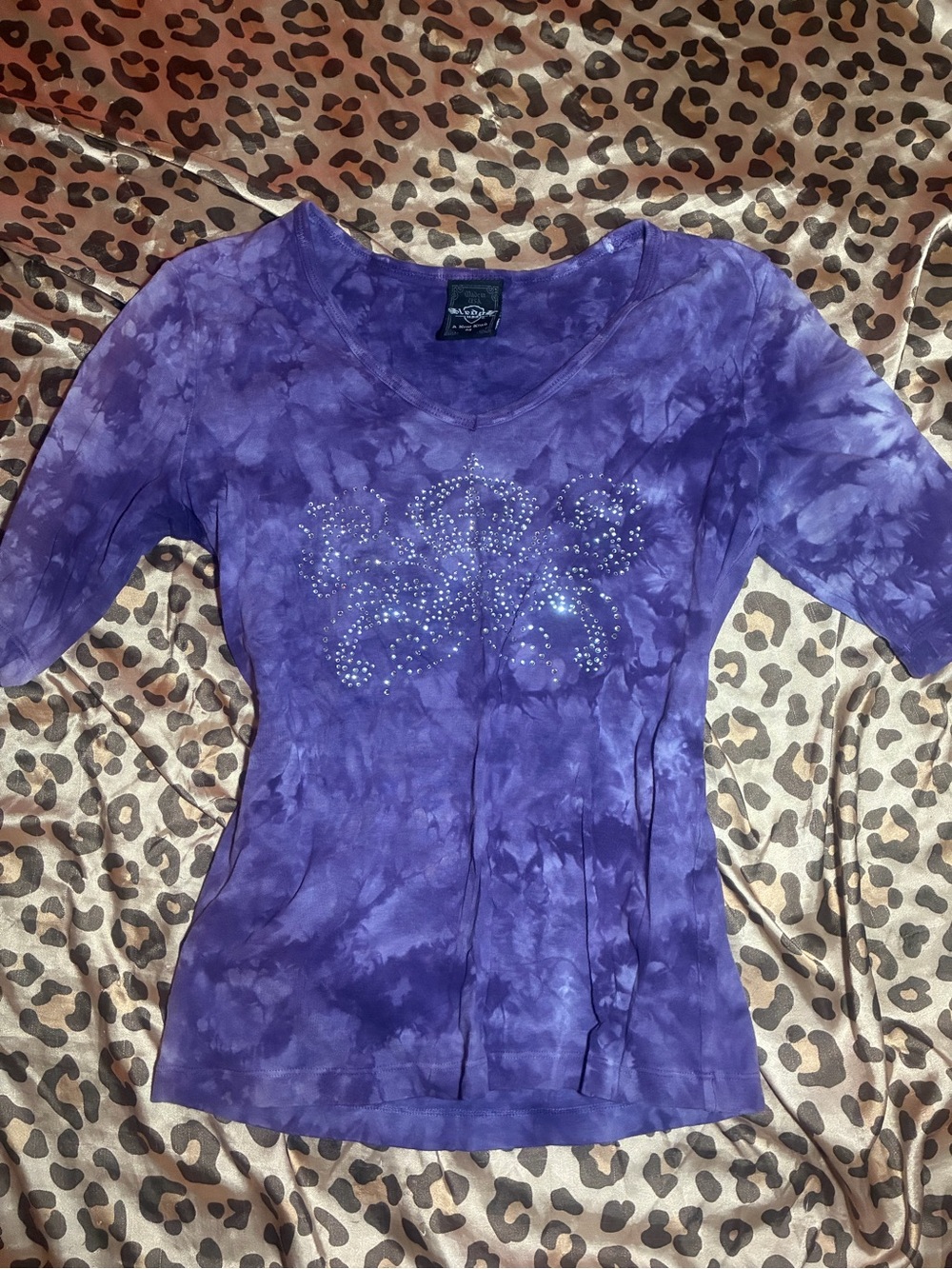 ⭒ sledge usa y2k purple biker top
